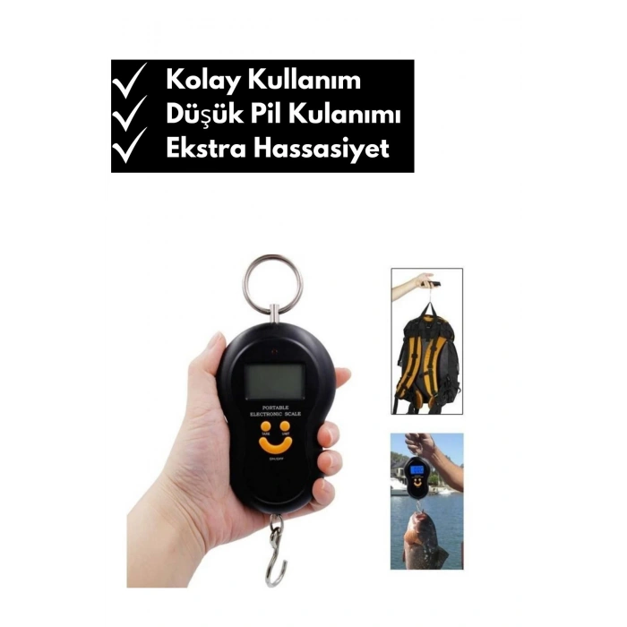 Özel Üretim Elektronik Dijital El Kantarı 50 Kg Terazi Tartı 10 gr Hassasiyet