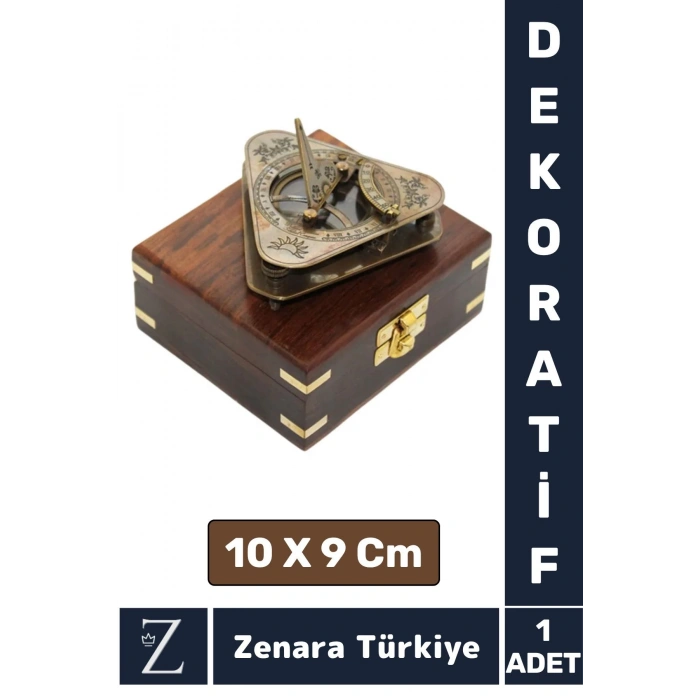 Özel Üretim Erkek Arkadaş Sevgili Özel Gün Koleksiyon Hediye Ev Denizci PİRİNÇ Şık Ahşap Kutu PUSULA