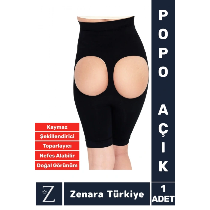 Özel Üretim Gündelik İç Göstermez Kaymaz Vücut Şekillendiren Sıkılaştıran Toparlayan Popo Açık Korse