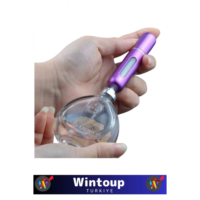 Özel Üretim Gündelik&Seyahat Tipi Taşınabilir Mini Cep Parfüm Şişesi Çanta İçi Tasarım 5 Adet 5 Ml