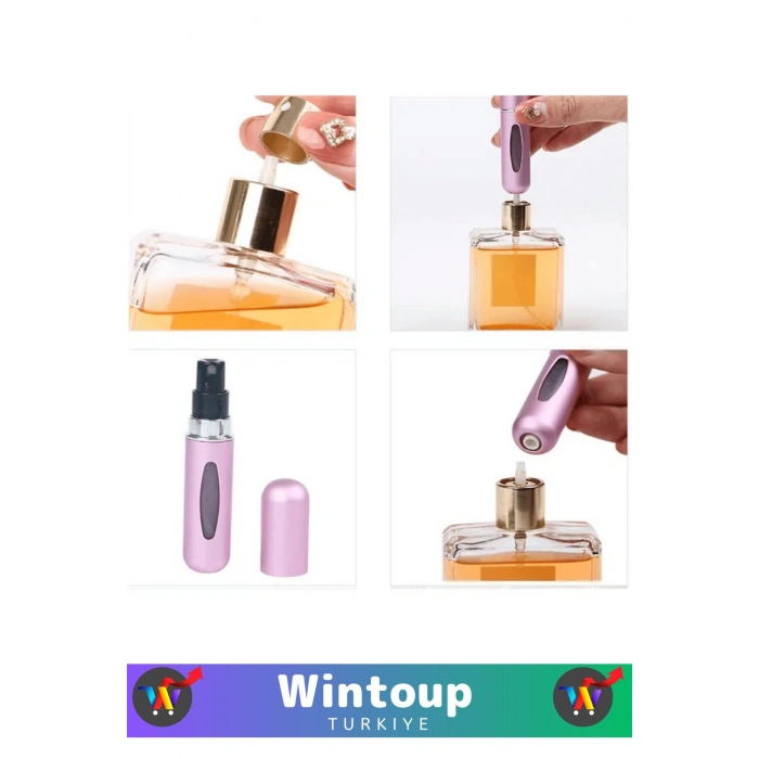 Özel Üretim Gündelik&Seyahat Tipi Taşınabilir Mini Cep Parfüm Şişesi Çanta İçi Tasarım 1 Adet 5 Ml