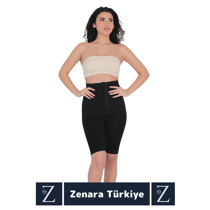 Özel Üretim Günlük İç Göstermez Vücut Şekillendiren Toparlayan Beden Küçülten Ağraflı Paçalı Korse