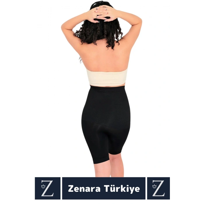 Özel Üretim Günlük İç Göstermez Vücut Şekillendiren Toparlayan Beden Küçülten Ağraflı Paçalı Korse