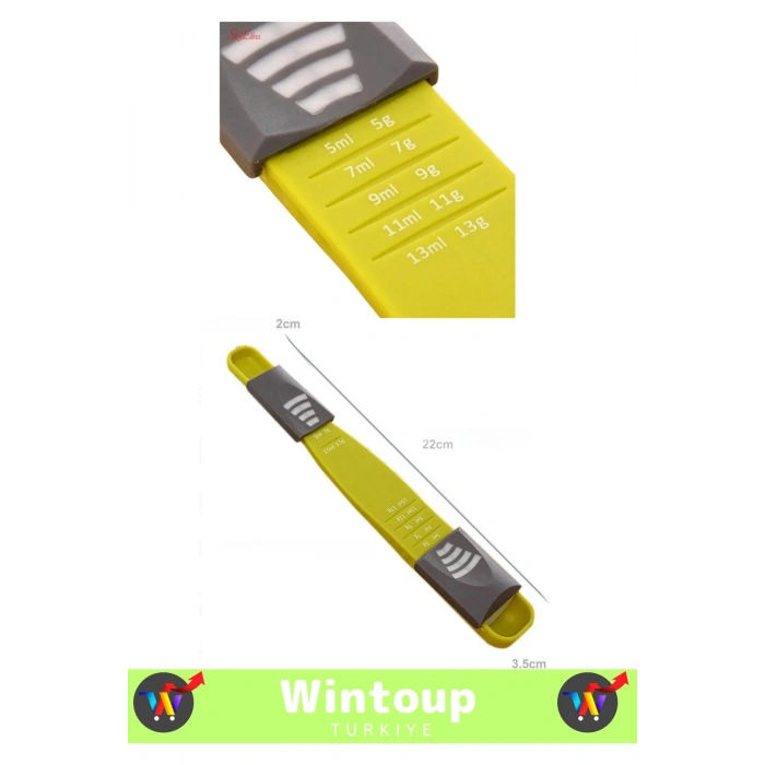 Özel Üretim Hassas Gıda Ölçüm Tuz Şeker Kahve Yağ Baharat Hassas Ayarlanabilir Ölçüm Kaşığı 5 Gr