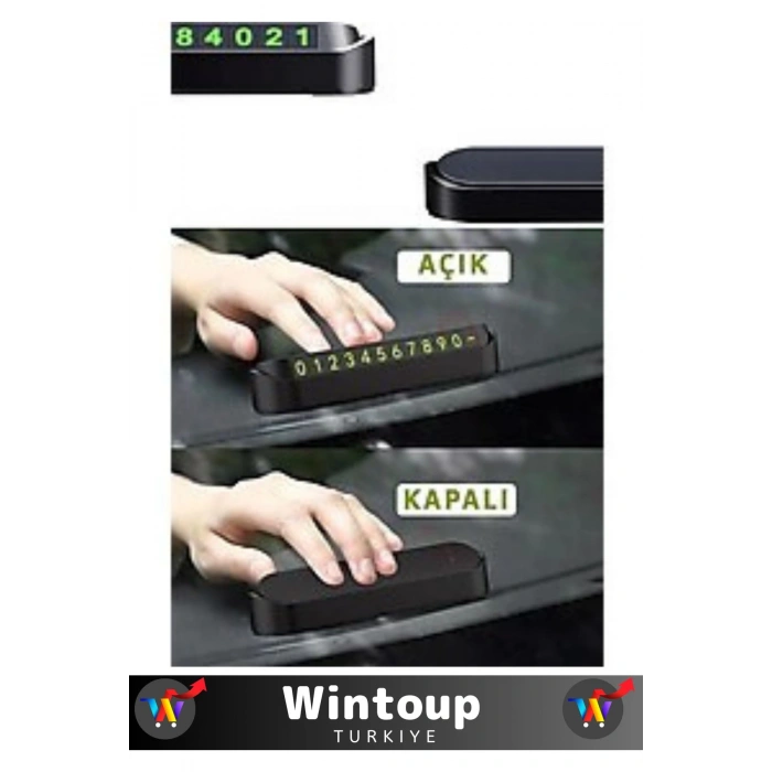 Özel Üretim Hyundai i20 Uyumlu Oto Ayarlanabilir Fosforlu Neon Araç Numaratör Park Tel