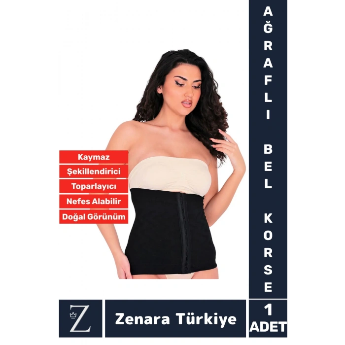 Özel Üretim İz İç Göstermez Vücut Şekillendiren Toparlayan Beden Küçülten Ağraflı Bel Korsesi