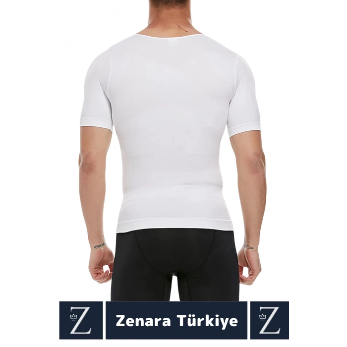 Özel Üretim Jinekomasti Dik Duruş Göğüs Göbek Toparlayan Sıkılaştıran Ultra Esnek Erkek Fanila Korse