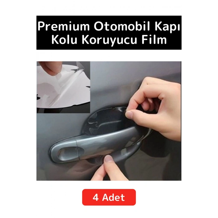 Özel Üretim Otomobil Kapı Yuvası Kapı Kolu Çizilme Aşınma Darbe Koruyucu Film 4lü Set