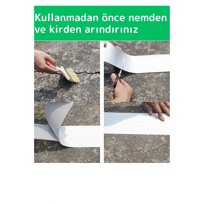 Özel Üretim Su Geçirmez Isıya Dayanıklı Alüminyum Ultra Güçlü Tamir Bandı Çamur Bant 3 Adet