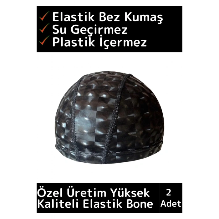 Özel Üretim Su Geçirmez Yüzücü Havuz Deniz Bonesi Elastik Bez Yüzme Şapkası Bone 2 Adet