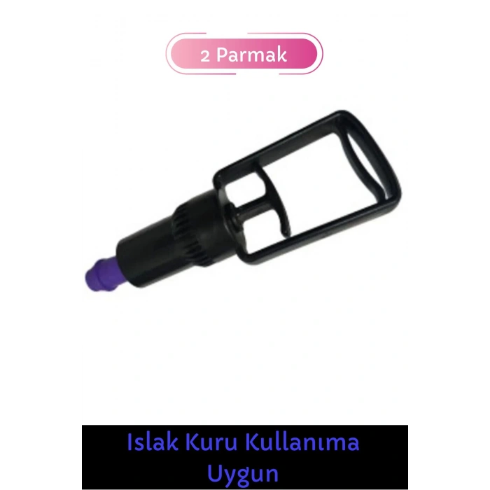 Özel Üretim Tüm Kupalara Uyumlu 2 Parmak Islak Kuru Kullanıma Uygun Dayanıklı Hacamat Pompası 1 Adet