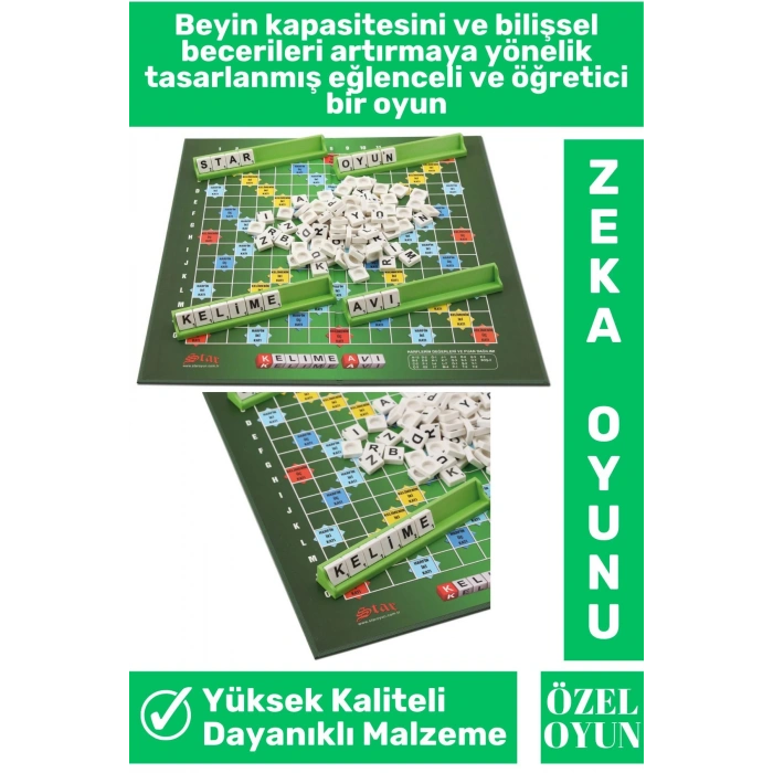 Özel Üretim Yüksek Kaliteli El Göz Koordinasyonu Bilişsel Beceri Gelişimi Zeka Oyunu-KELİME AVI