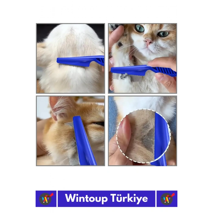 Özel Üretim Yüksek Kaliteli Hassas Koruma Petshop Kedi Köpek Evcil Hayvan 4lü Bit Tarağı Seti