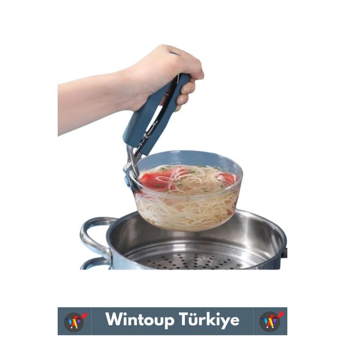 Özel Yüksek Isıya Dayanıklı Asma Kancalı Yanma Önleyici Sıcak Tabak Tepsi Tencere Taşıma Kelepçesi