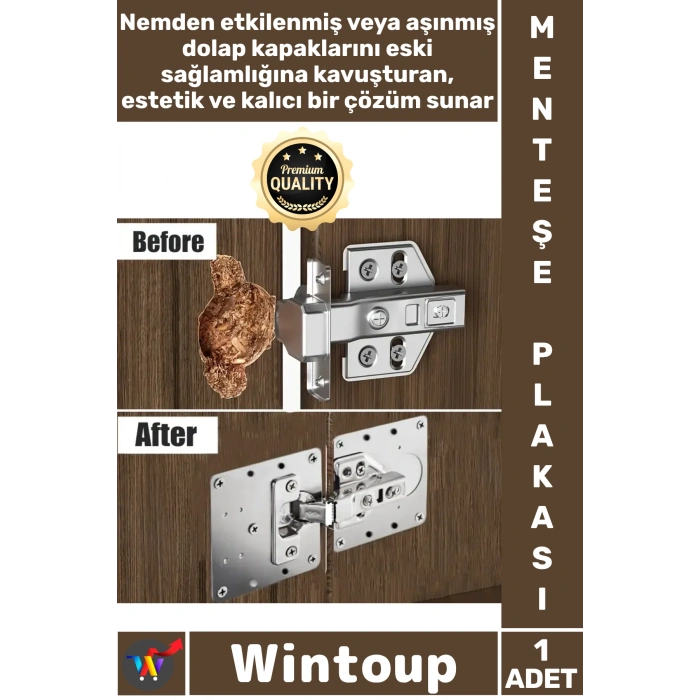 #MenteşeOnarım Mutfak Dolabı Kapak Tamir Mobilya Montaj Seti Paslanmaz Çelik Menteşe Onarım Plakası