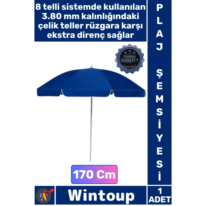 #PlajŞemsiyesi Deniz Bahçe Balkon Piknik Kamp Güneş Korumalı 170 Cm Sağlam Sert Çelik Plaj Şemsiyesi