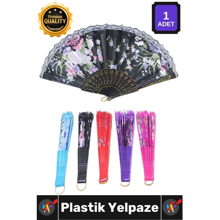 #Yelpaze Renkli Çiçekli Tasarım Estetik Yaz Serinleme Çanta Katlanabilir Pratik Şık Plastik Yelpaze