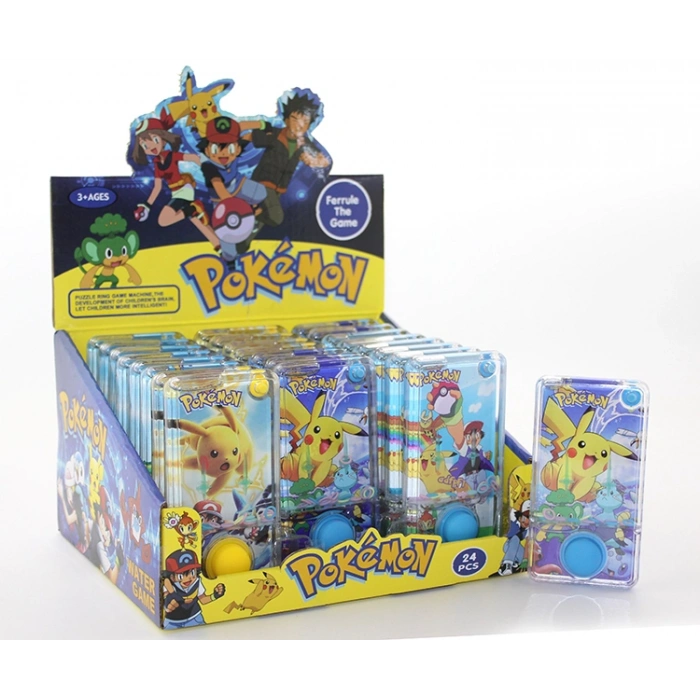 Pokemon Baskılı Sulu Oyun - Tek Butonlu Dikdörtgen Su Oyunu Alk4003