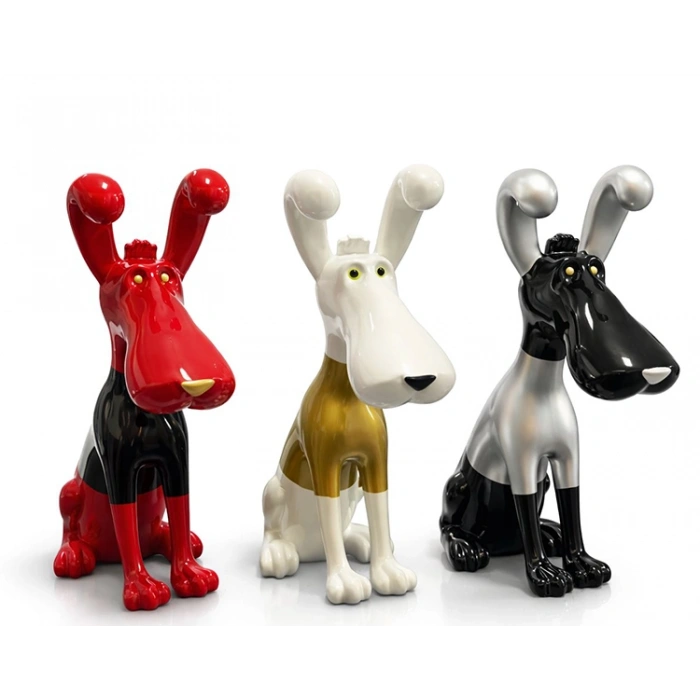 Polyester Sevimli Köpek Figürü Alk4557