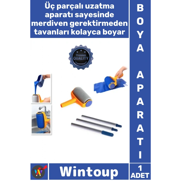 #BoyaRulosu Damlatmayan İç Depolu Profesyonel Duvar Boyama Seti Ekonomik Şık Pratik Boya Rulosu