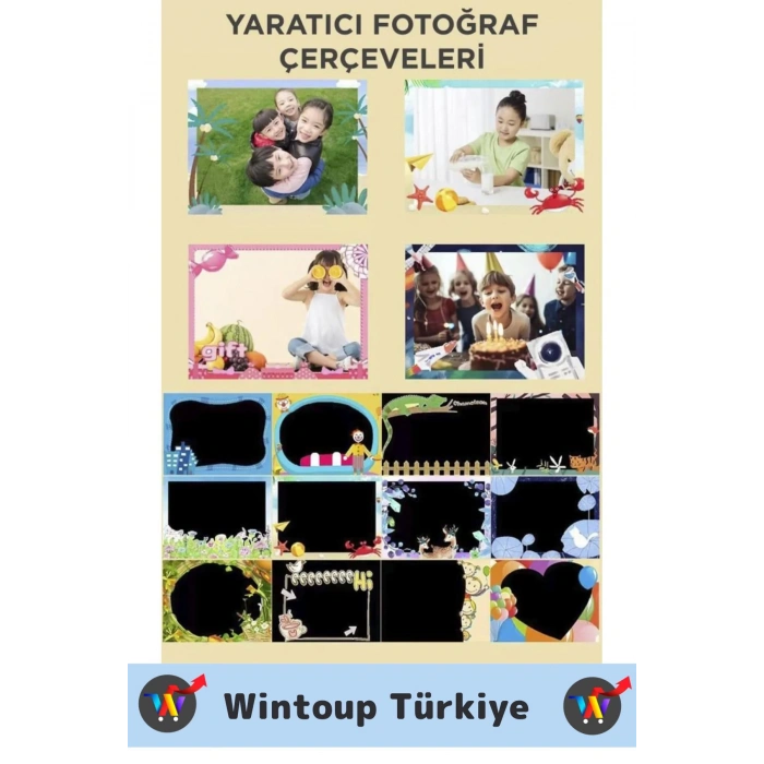 Premium 1080p HD Video Kayıt Ön Arka Çekim Filtre 5 Oyun Mini Çocuk Kamera Dijital Fotoğraf Makinesi