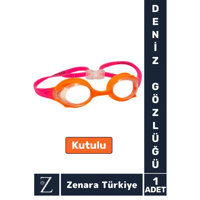 Premium Ayarlanabilir Kayış Su Geçirmez UV Koruma Silikon Plastik Anti-Fog Kutu Çocuk DENİZ GÖZLÜĞÜ