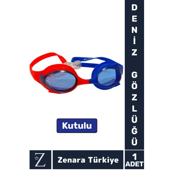 Premium Ayarlanabilir Kayış Su Geçirmez UV Koruma Silikon Plastik Anti-Fog Kutu Çocuk DENİZ GÖZLÜĞÜ