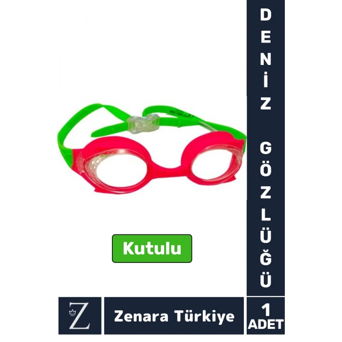 Premium Ayarlanabilir Kayış Su Geçirmez UV Koruma Silikon Plastik Anti-Fog Kutu Çocuk DENİZ GÖZLÜĞÜ