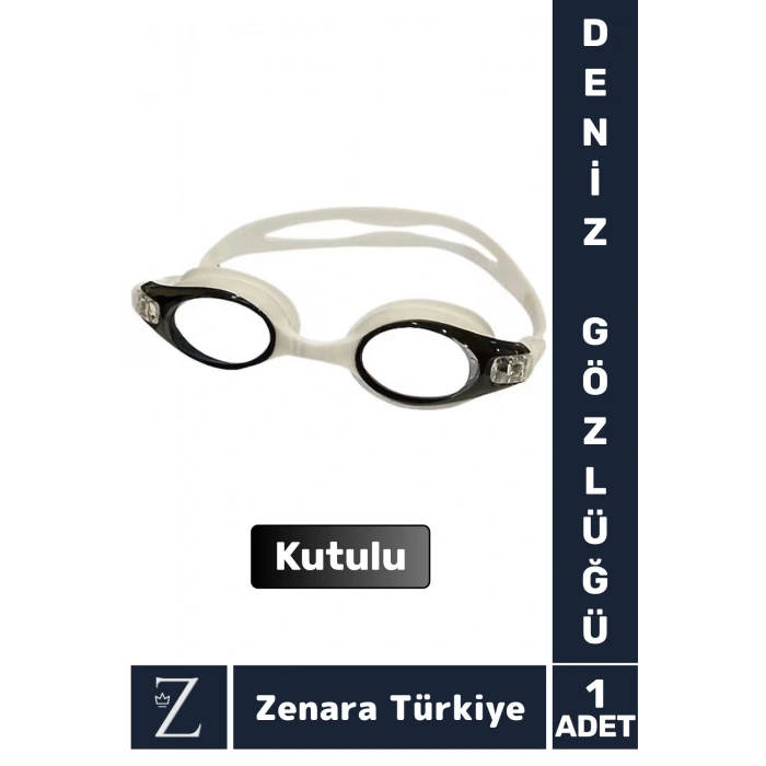 Premium Ayarlanabilir Kayışlı Su Geçirmez UV Koruma Silikon Plastik Anti-Fog Kutulu DENİZ GÖZLÜĞÜ