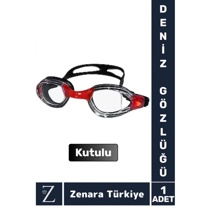 Premium Ayarlanabilir Kayışlı Su Geçirmez UV Koruma Silikon Plastik Anti-Fog Kutulu DENİZ GÖZLÜĞÜ