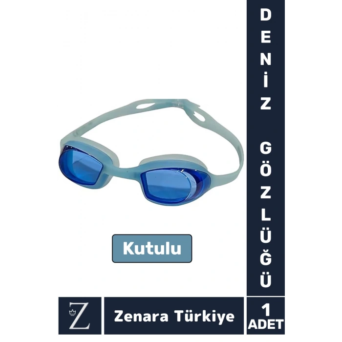 Premium Ayarlanabilir Kayışlı Su Geçirmez UV Koruma Silikon Plastik Anti-Fog Kutulu DENİZ GÖZLÜĞÜ