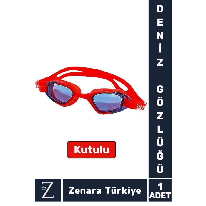 Premium Ayarlanabilir Kayışlı Su Geçirmez UV Koruma Silikon Plastik Anti-Fog Kutulu DENİZ GÖZLÜĞÜ