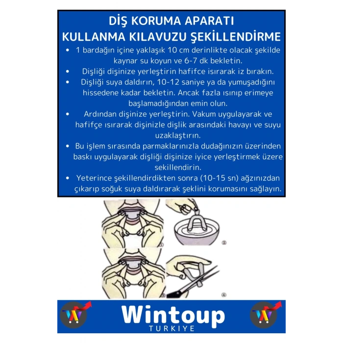 Premium Çene Sıkma Diş Gıcırdatma Bruxism Gece Plağı Koruyucu Aparatı Dişlik Uyku Aparatı 1 Adet