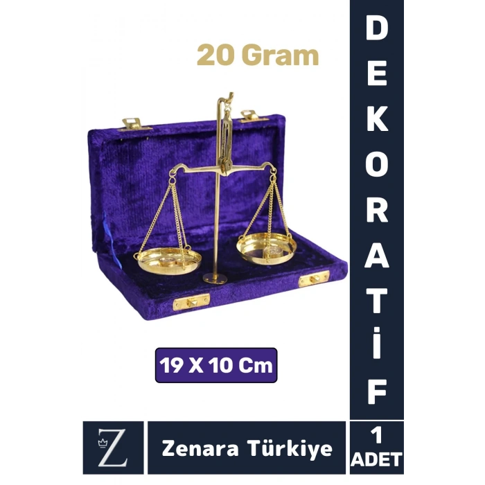 Premium Dekoratif Koleksiyon Erkek Arkadaş Sevgililer Günü Hediye Çok Şık Kutulu PİRİNÇ TERAZİ 20 Gr