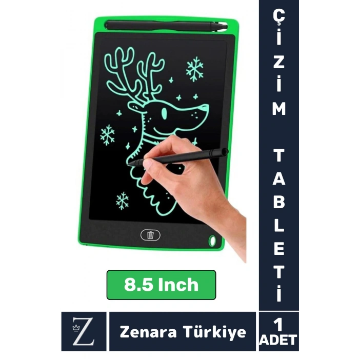 Premium Dijital Silgili Kalemli Çocuk Eğitim Tableti Grafik Ders Not Ödev Resim LCD Writing Tablet