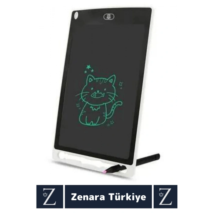 Premium Dijital Silgili Kalemli Çocuk Eğitim Tableti Grafik Ders Not Ödev Resim LCD Writing Tablet