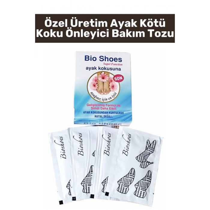 Premium Gündelik Kullanım Uzun Süre Etkili Kadın Erkek Ayak Kötü Koku Önleyici Ayak Bakım Tozu 2Adet