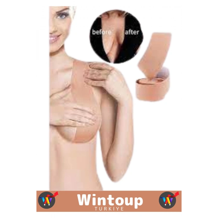 Premium Kadın Göğüs Dikleştirici Bant Göğüs Ucu Gizleyici Push Up Silikon Ten Sütyen Meme Kaldırıcı