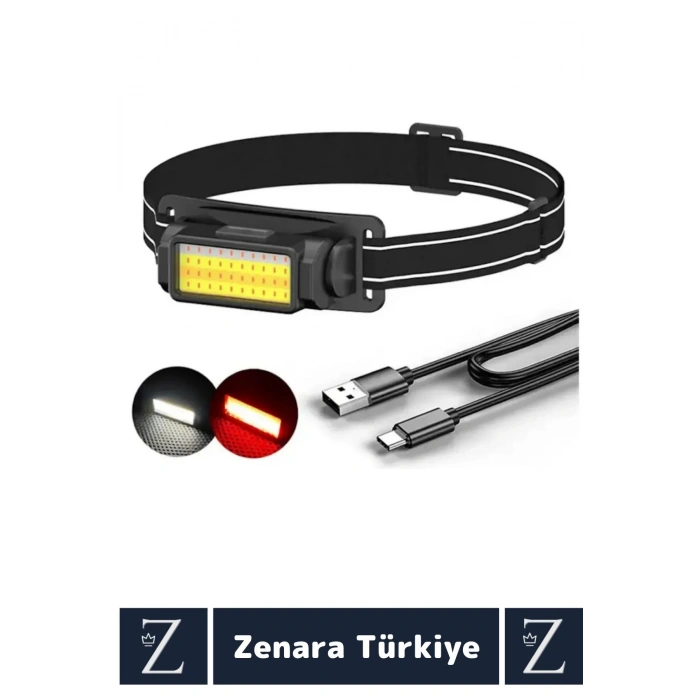 Premium Kamp Avcı Balıkçı Deprem 100- 150 Metre 50 Ledli 5 Mod Aydınlatmalı Şarjlı KAFA LAMBASI