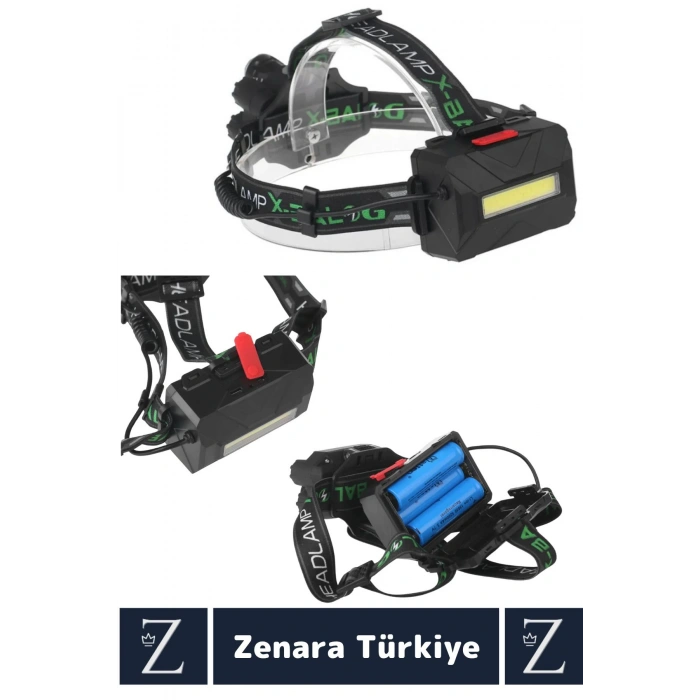 Premium Kamp Avcı Balıkçı Deprem Yüksek Mesafeli 250-400 Metre Net Işık 8 Mod Güçlü KAFA LAMBASI