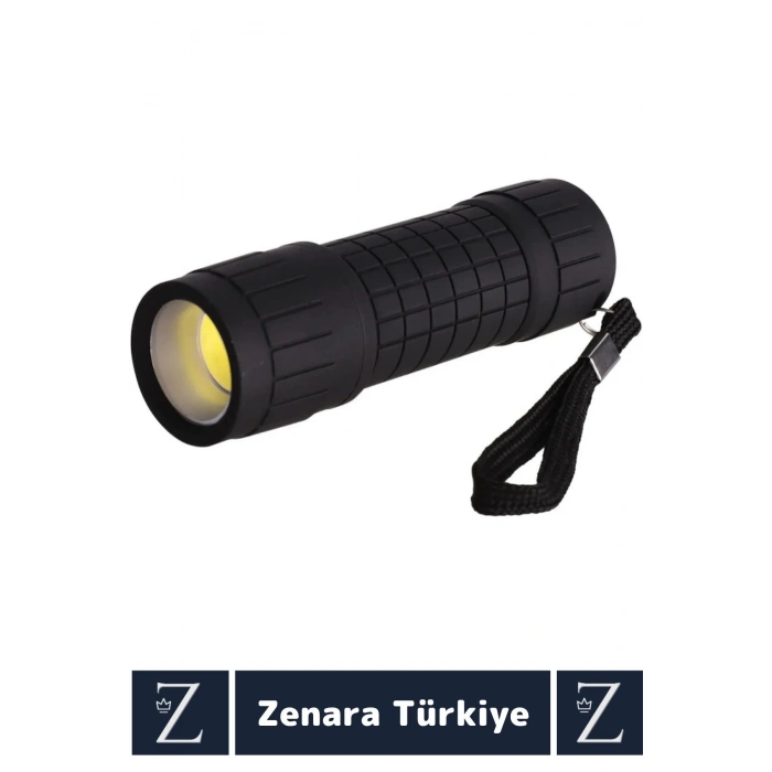 Premium Kamp Avcı Balıkçı Güvenlik Deprem Enerji Tasarrufu Güçlü Beyaz Işık Pilli Mini EL FENERİ