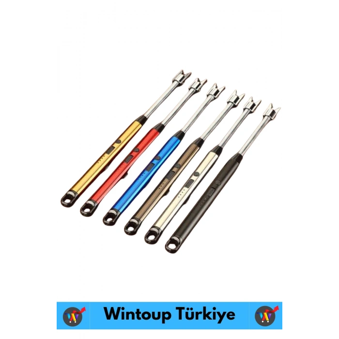 Premium Kompakt Esnek Rüzgara Yağmura Dayanıklı Outdoor Kamp Şarjlı Elektrikli Ocak Çakmağı