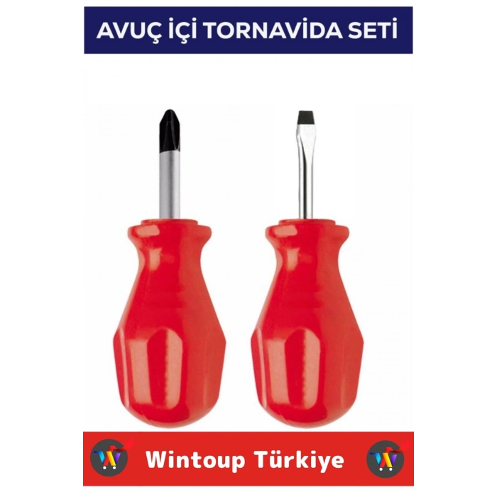 Premium Kompakt Ev Atölye Tamirat Vidalama Mini Çanta Boy Avuç İçi İkili Tornavida Seti