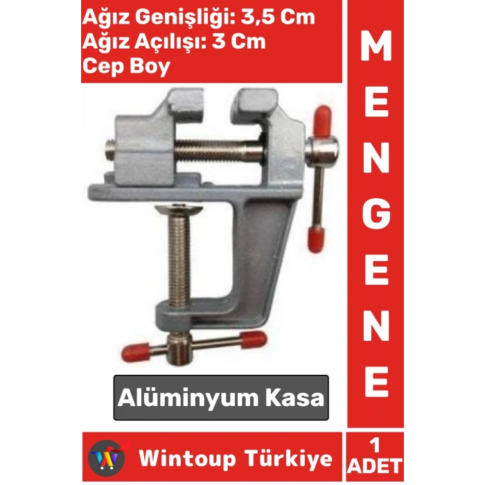Premium Kompakt Kolay Tutuş Sıkıştırma Sabitleme Alüminyum Kasa Cep Çanta Boy Mini Mengene