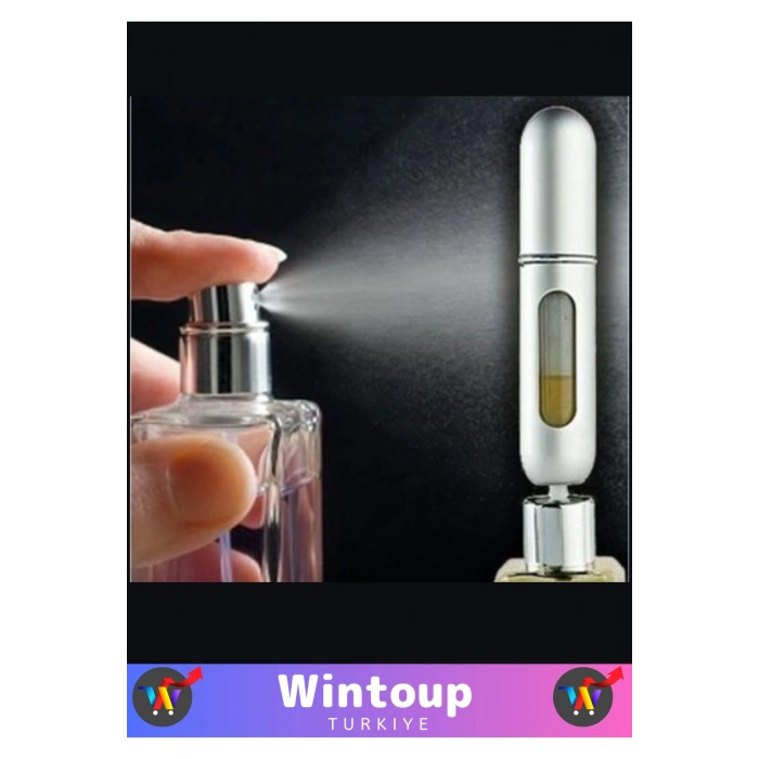 Premium ModelCep Parfümü Doldurulabilir Çanta Boy Tasarım 2 Adet Mini Cep Parfüm Şişesi 5 Ml