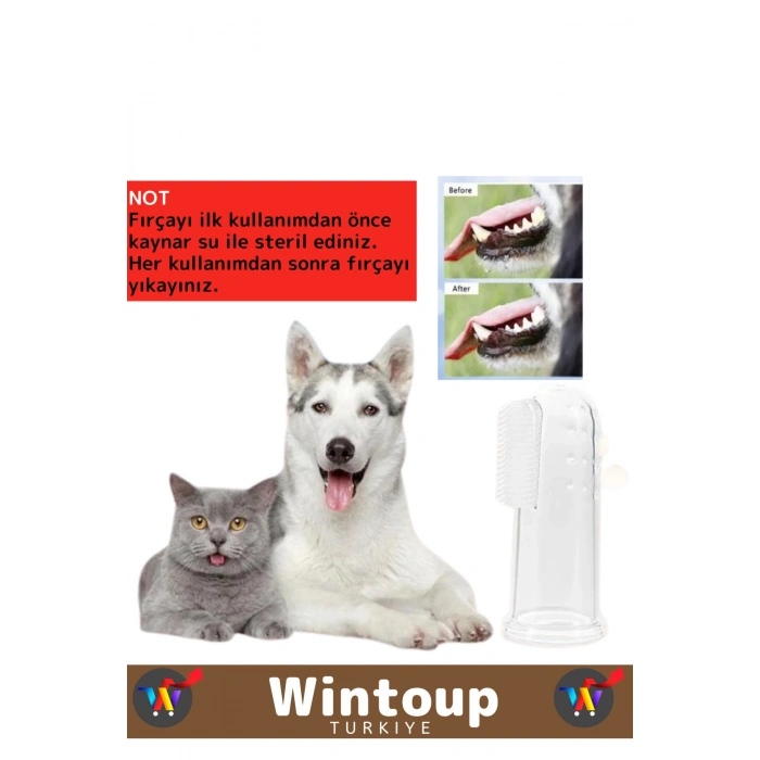 Premium Pet Kedi Köpek Diş Fırçası Fırça Silikon Yumuşak Diş Fırçası Ağız Bakımı Köpek Diş Fırçası