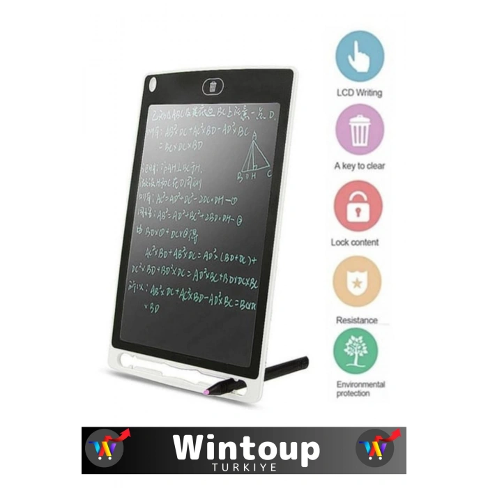 Premium Seri 8.5 İnç LCD Dijital Kalemli Çocuk Not Resim Grafik Çizim Eğitim Tableti