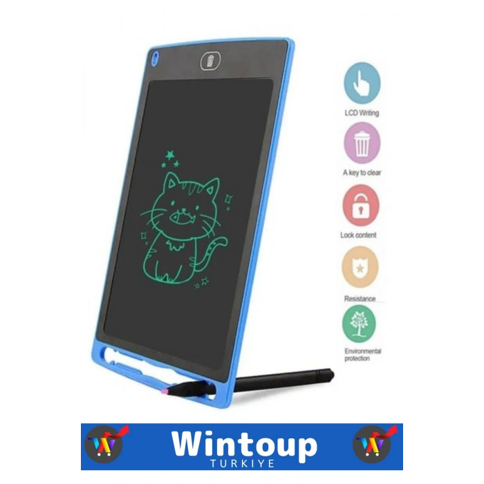 Premium Seri 8.5 İnç LCD Dijital Kalemli Çocuk Not Resim Grafik Çizim Eğitim Tableti