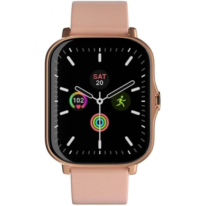 Premium Seri G9 Mini Plus 3 Kordon+Bileklik Hediyeli Bluetoothlu Rose Gold Kadın Akıllı Saat