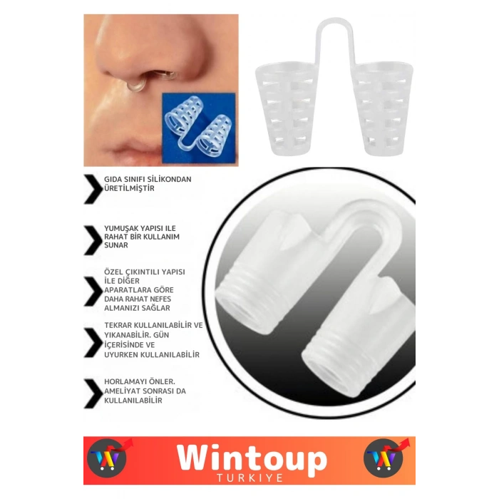 Premium Seri Horlama Azaltıcı Nefes Alıp Verme Rahatlatıcı Uyku Önleyici Burun Delik Aparatı 4 Adet